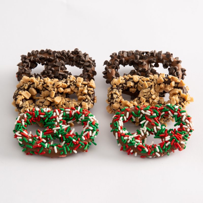 Gourmet christmas pretzels