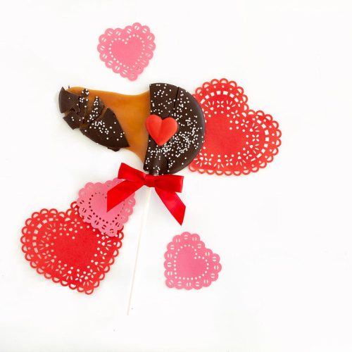 Valentine Caramel Pop open